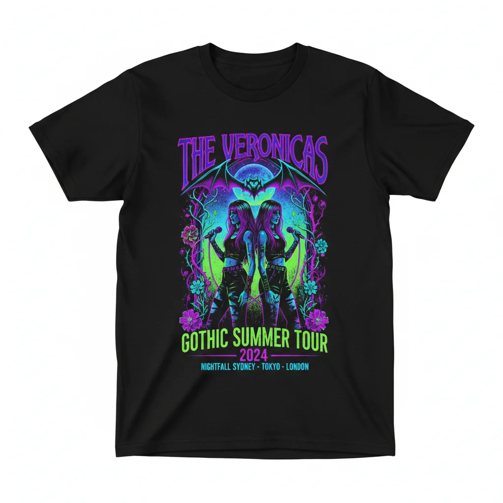 The Veronicas Gothic Summer Tour 2024 Shirt | Official Band Fan Tee