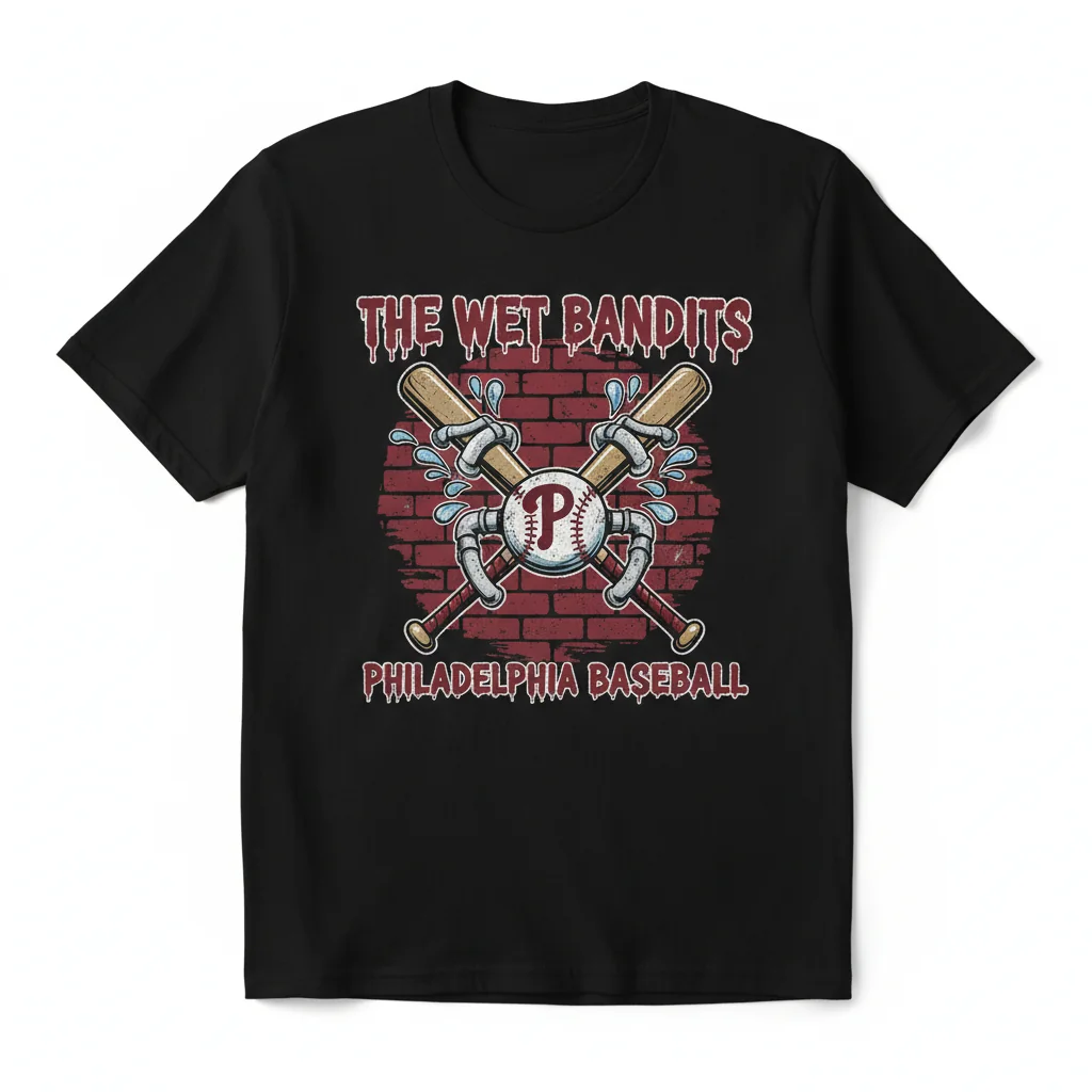 The Wet Bandits Philadelphia Phillies Shirt | Durable, Pre-Shrunk Fan Tee