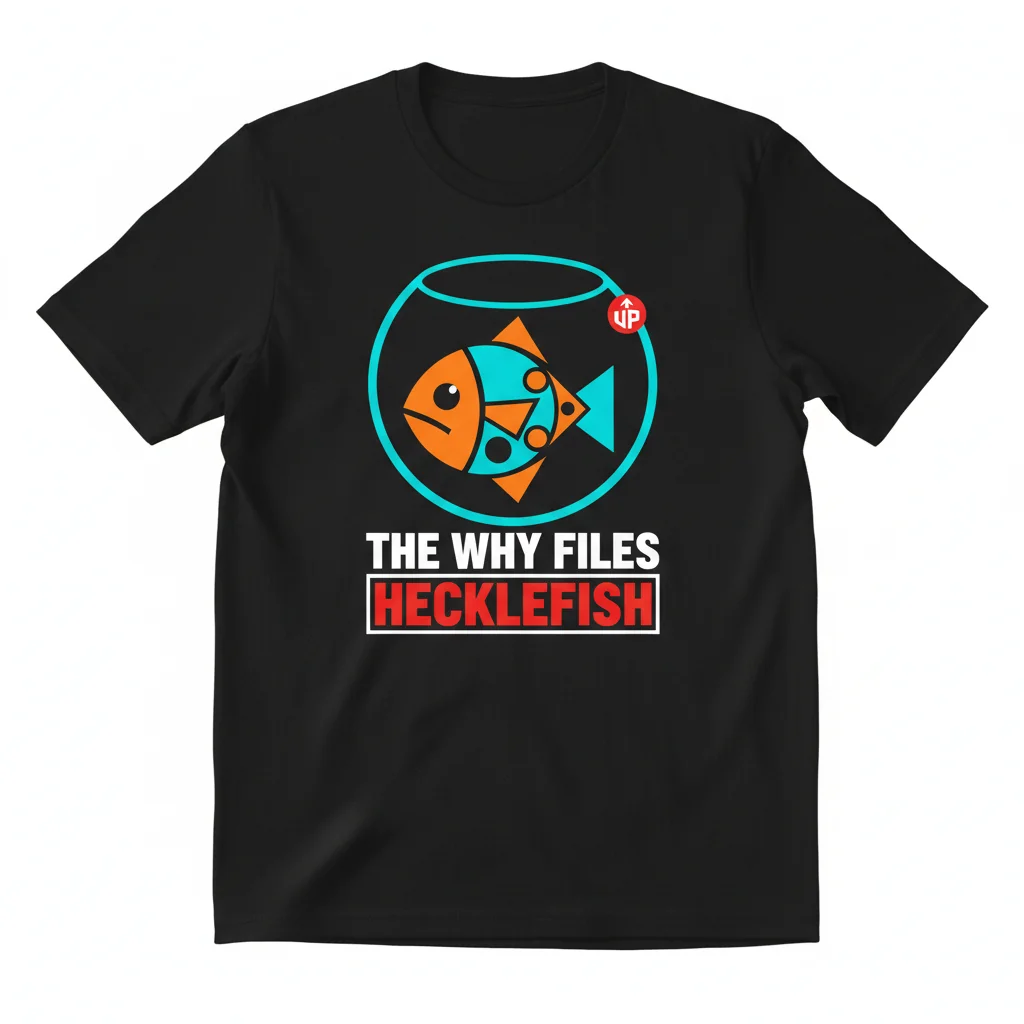 The Why Files Hecklefish T-Shirt | Durable & Pre-Shrunk Fan Apparel