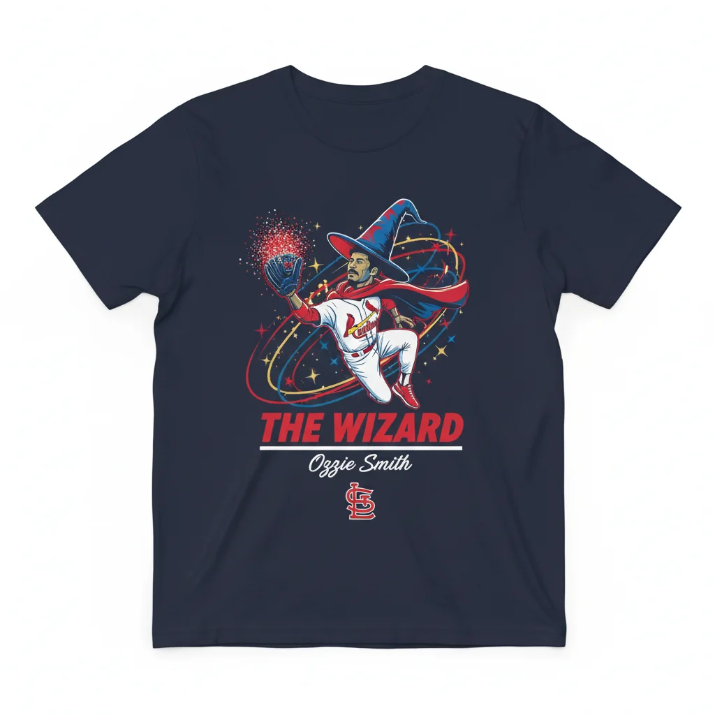 Ozzie Smith "The Wizard" St. Louis Cardinals Signature T-Shirt - Premium Cotton Fan Apparel