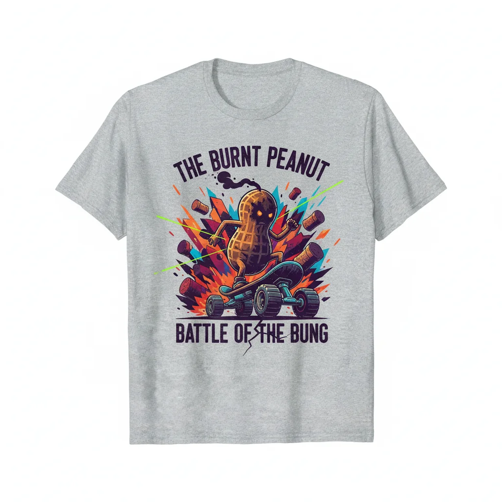 TheBurntPeanut Battle of the Bung Premium Cotton Graphic T-Shirt