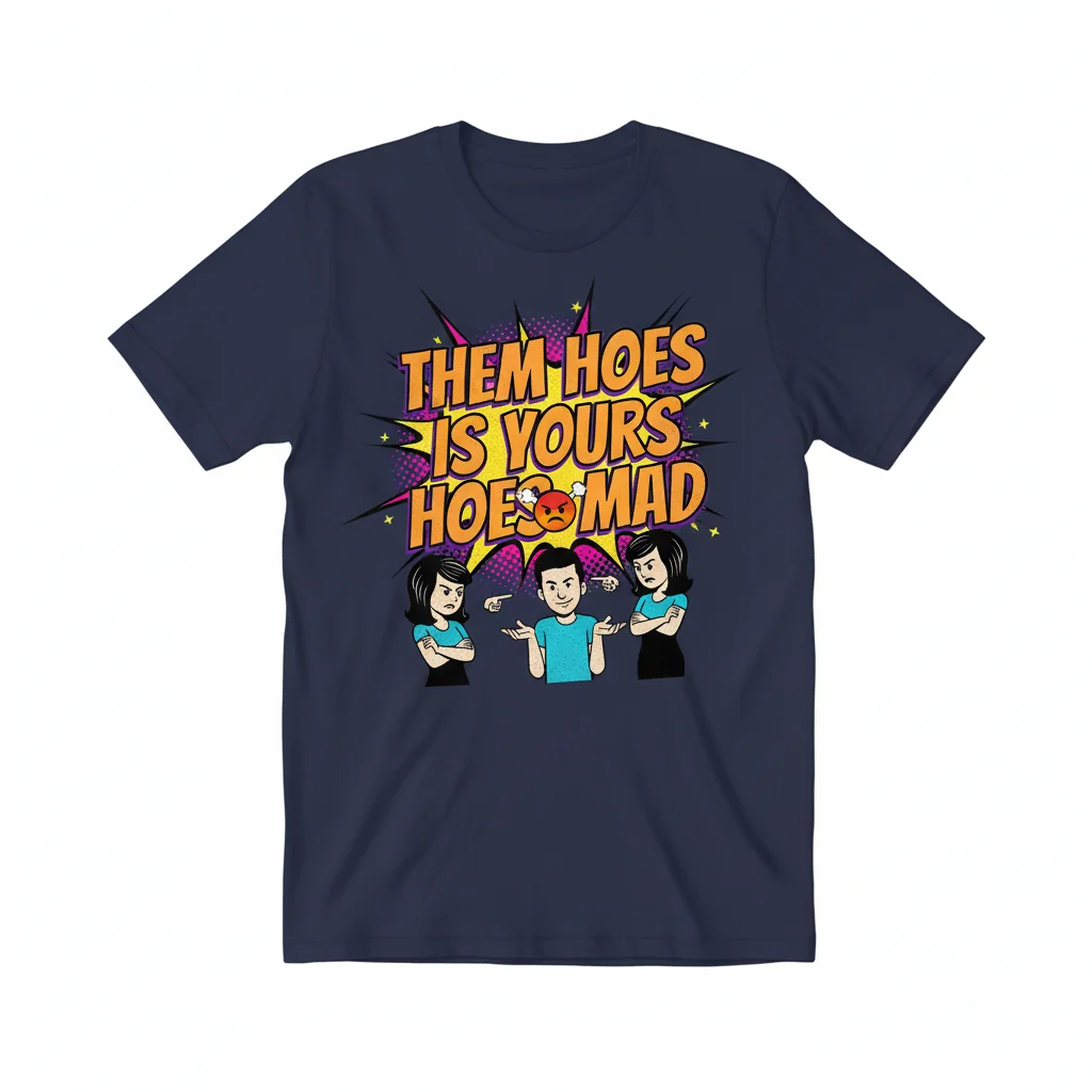 Yours Hoes Mad Graphic Tee - Funny Saying T-Shirt