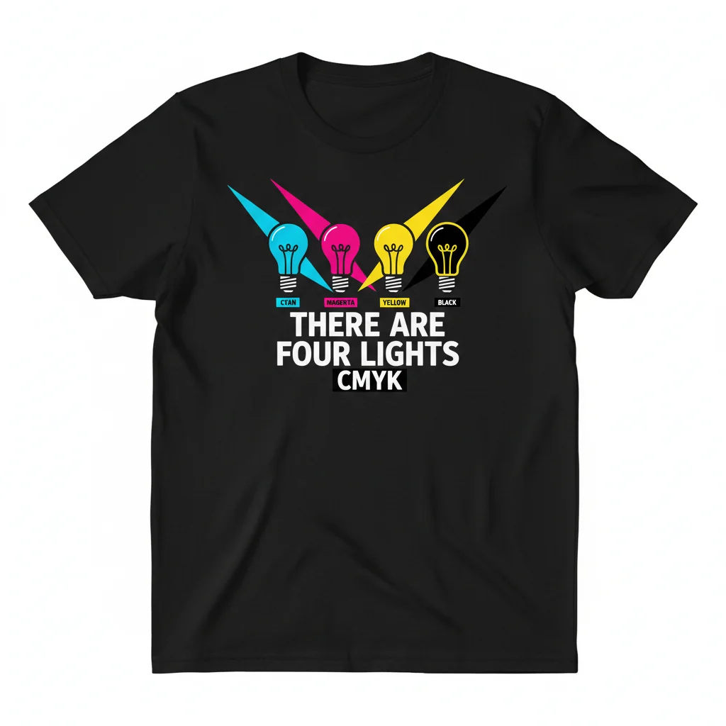 There Are Four Lights CMYK T-Shirt - Premium Essential Tee