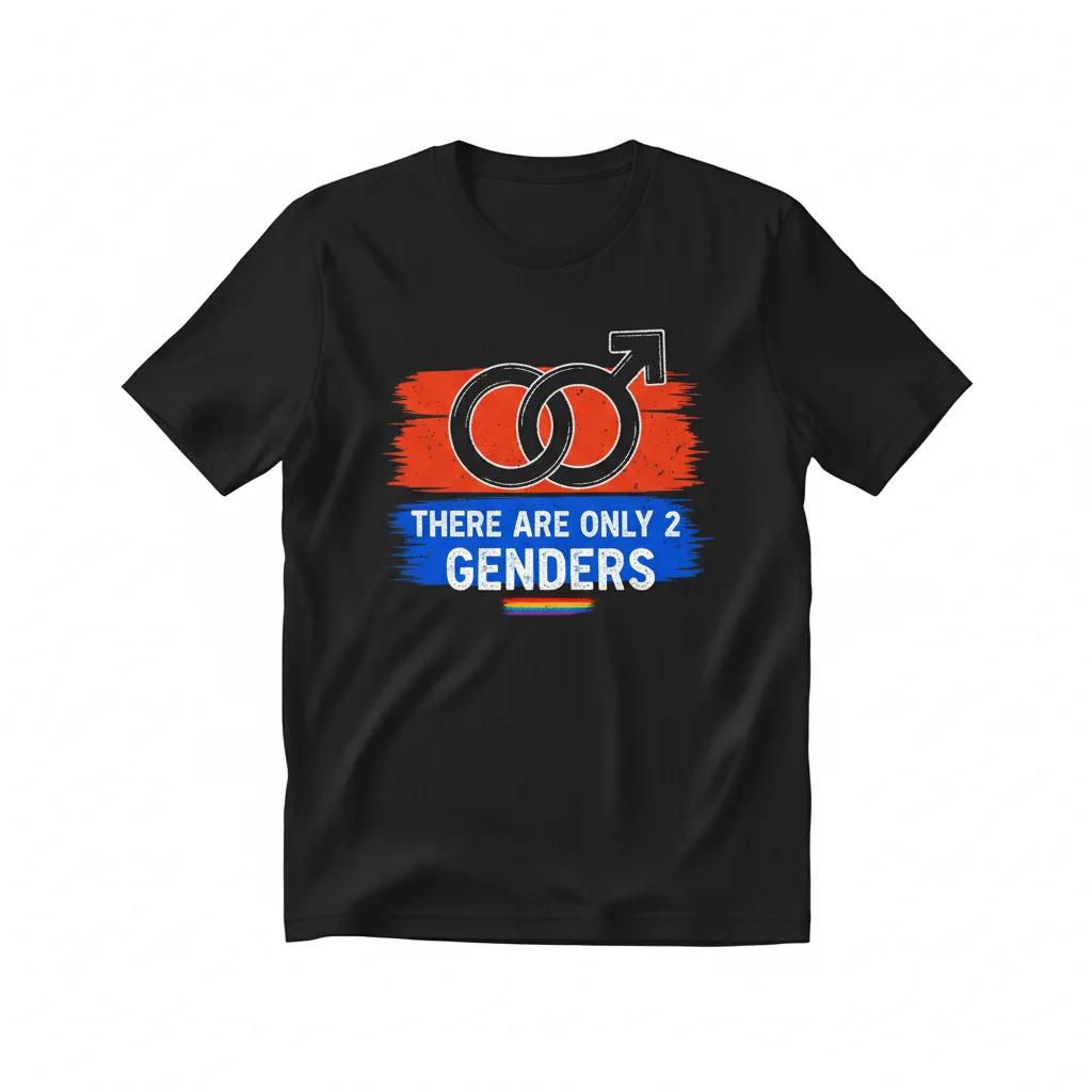 Celebrate Truth: The 'Only 2 Genders' Flag Tee