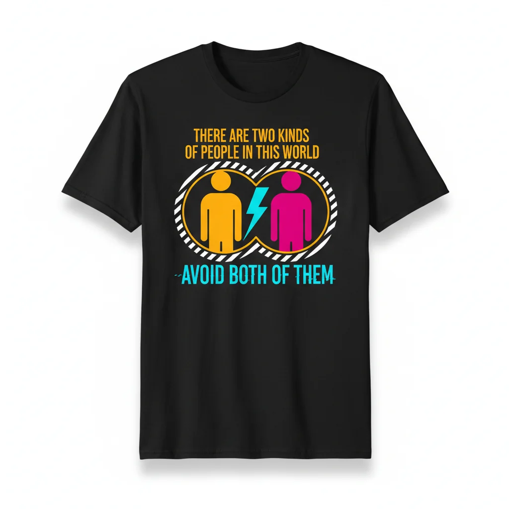 Embrace the Humor: Avoid Both Kinds of People Premium Tee
