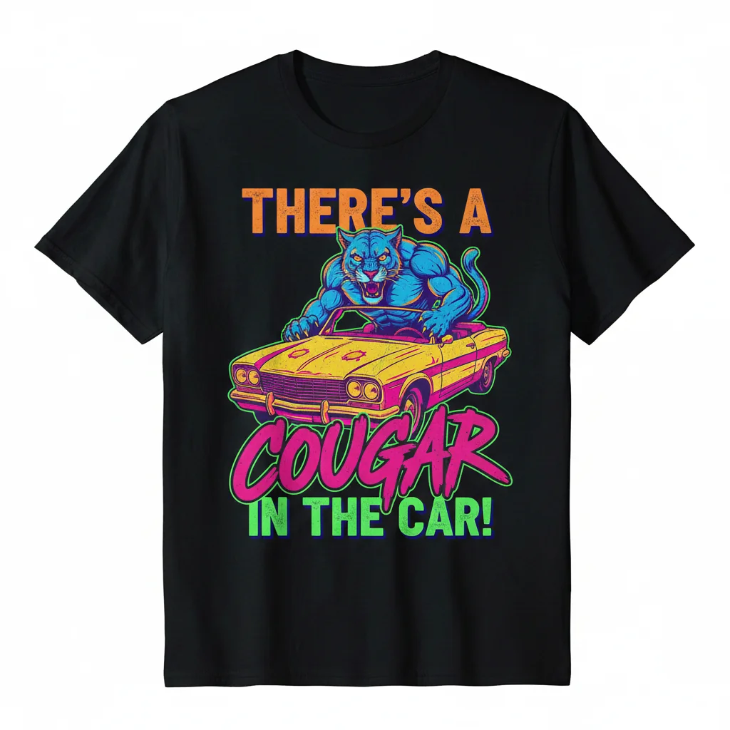There's A God Damn Cougar In The Car Design Essential T-Shirt