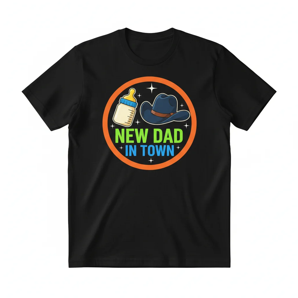 The "New Dad in Town" Tee: Celebrate His Journey