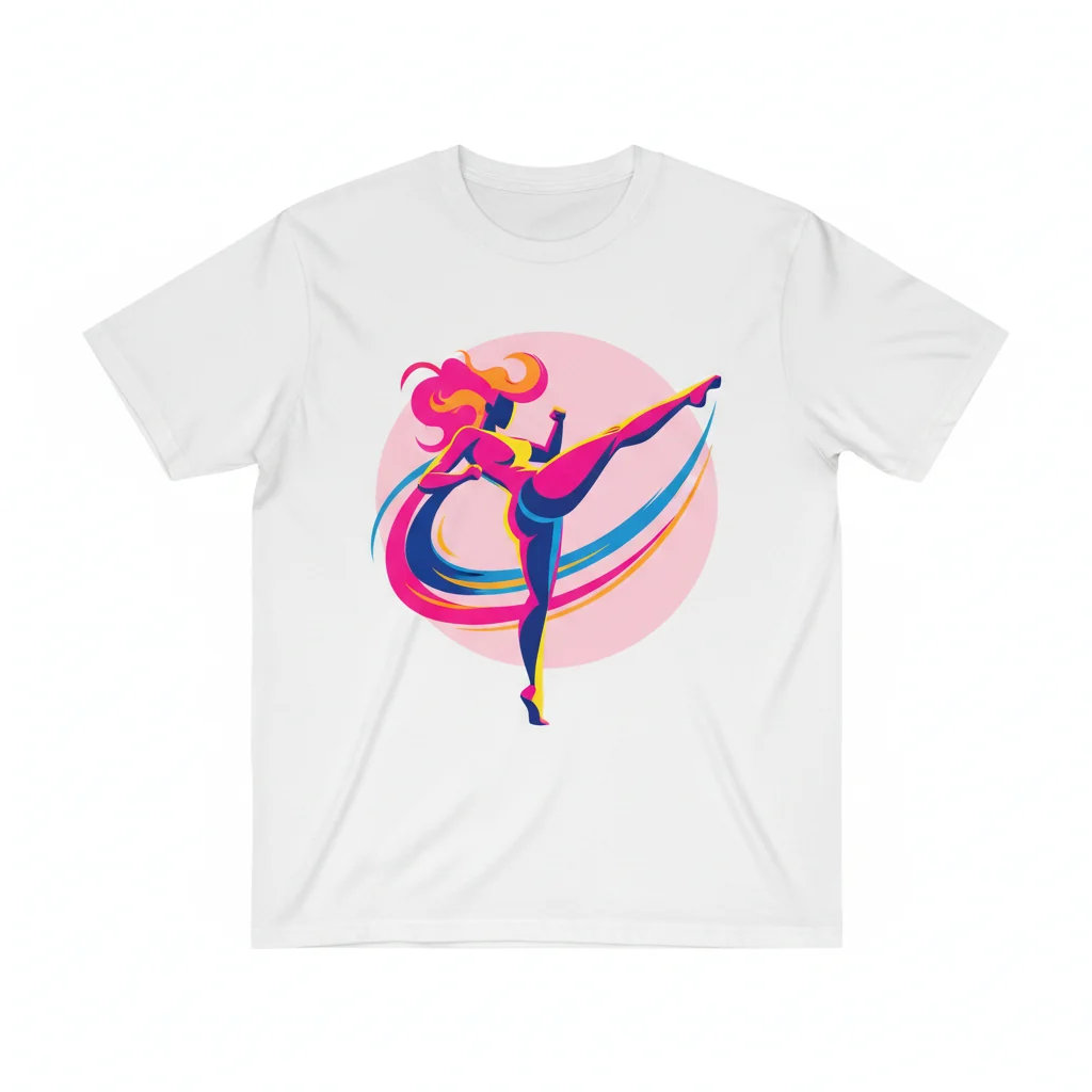 Thicc Redhead High Kick Pastel Pink Design Essential T-Shirt – Premium Cotton Graphic Tee