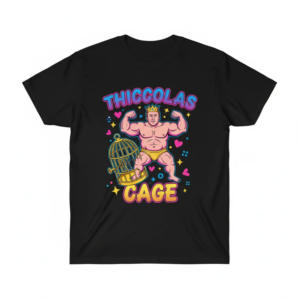 Thiccolas Cage: Iconic Meme Street Tee