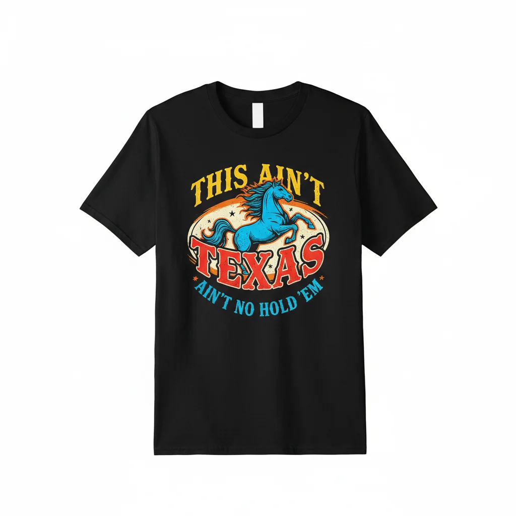 This Ain't Texas Ain't No Hold 'Em Horse T-Shirt
