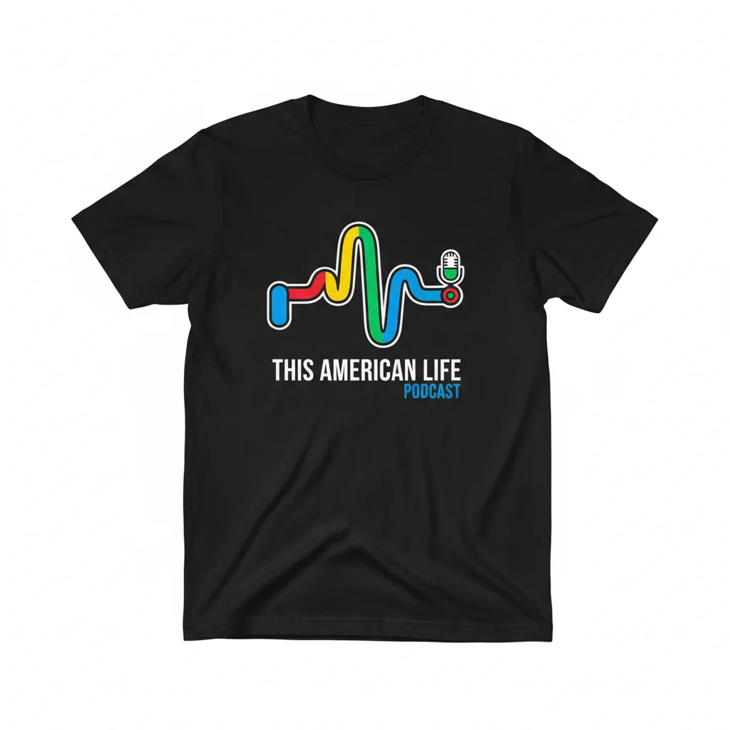 This American Life Podcast Fan Merch Essential T-Shirt - 100% Cotton, Unisex Fit