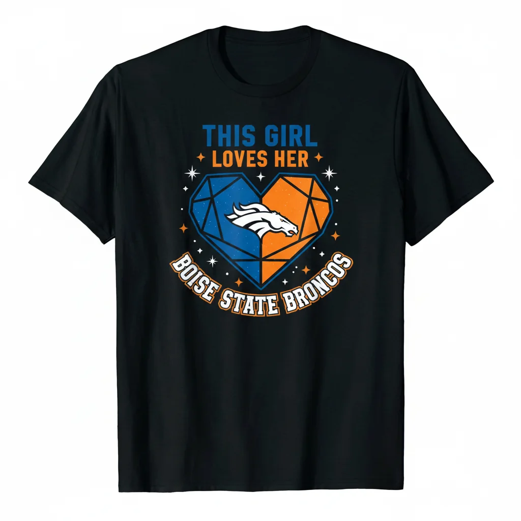 Boise State Broncos Diamond Heart Tee: A Love Story in Fabric
