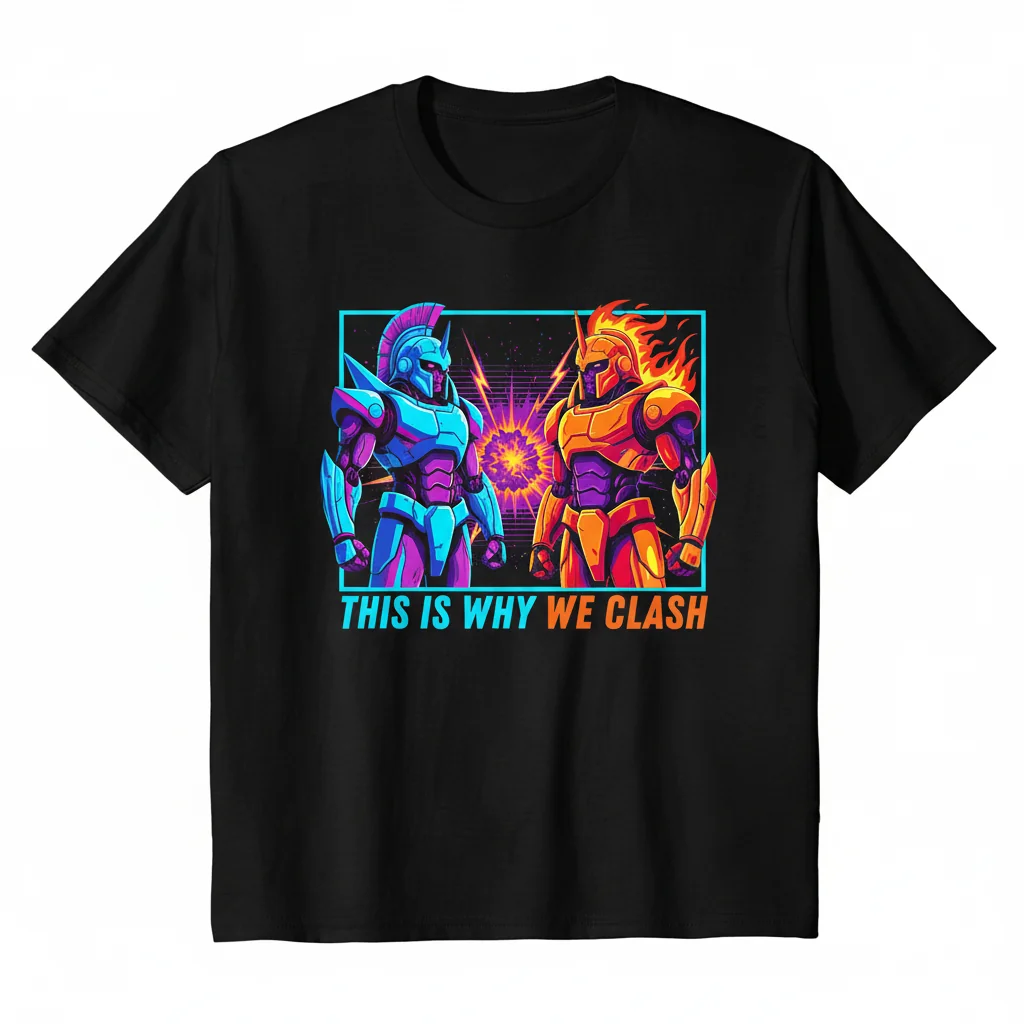 Why We Clash Graphic Tee - Soft Ring-Spun Cotton T-Shirt