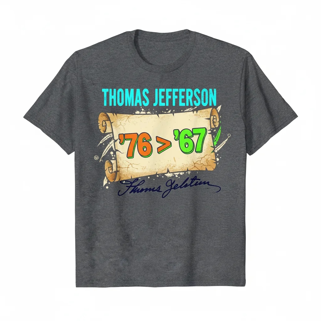 Thomas Jefferson '76 & '67 Signature Tee – Premium Ring-Spun Cotton Shirt