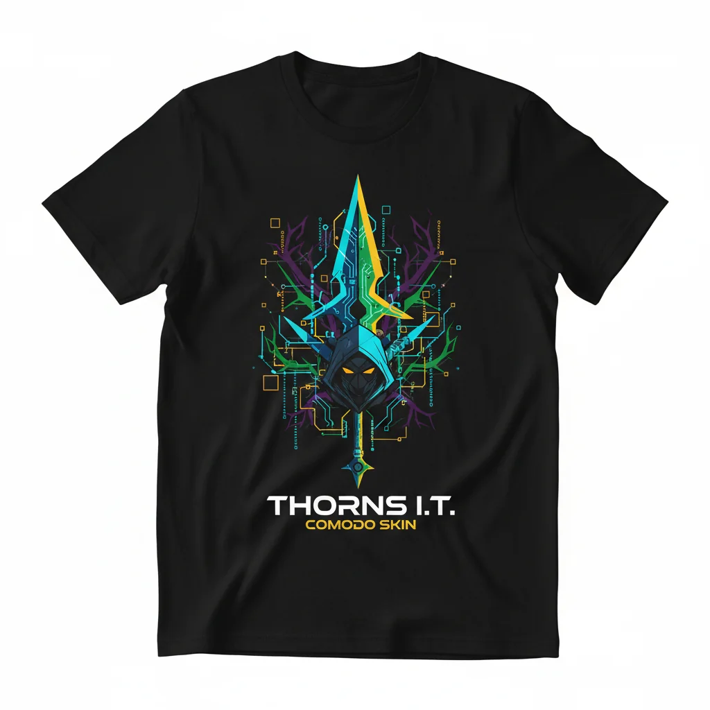 Embrace the Vanguard: Thorns I.T. Comodo Skin - Arknights Essential T-Shirt