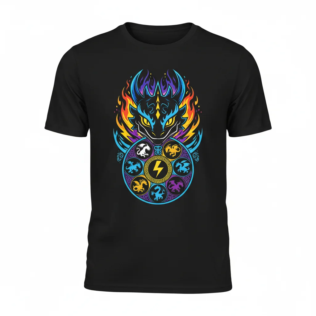Thunder Nine Realms Dragon Training Essential T-Shirt