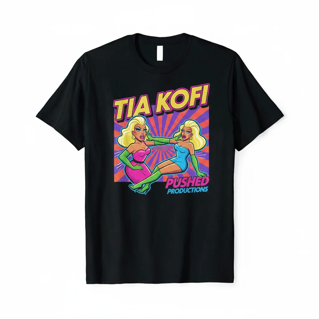 Tia Kofi Pushed Graphic T-Shirt | Drag Race UK Fan Merch | Unisex Cotton Tee