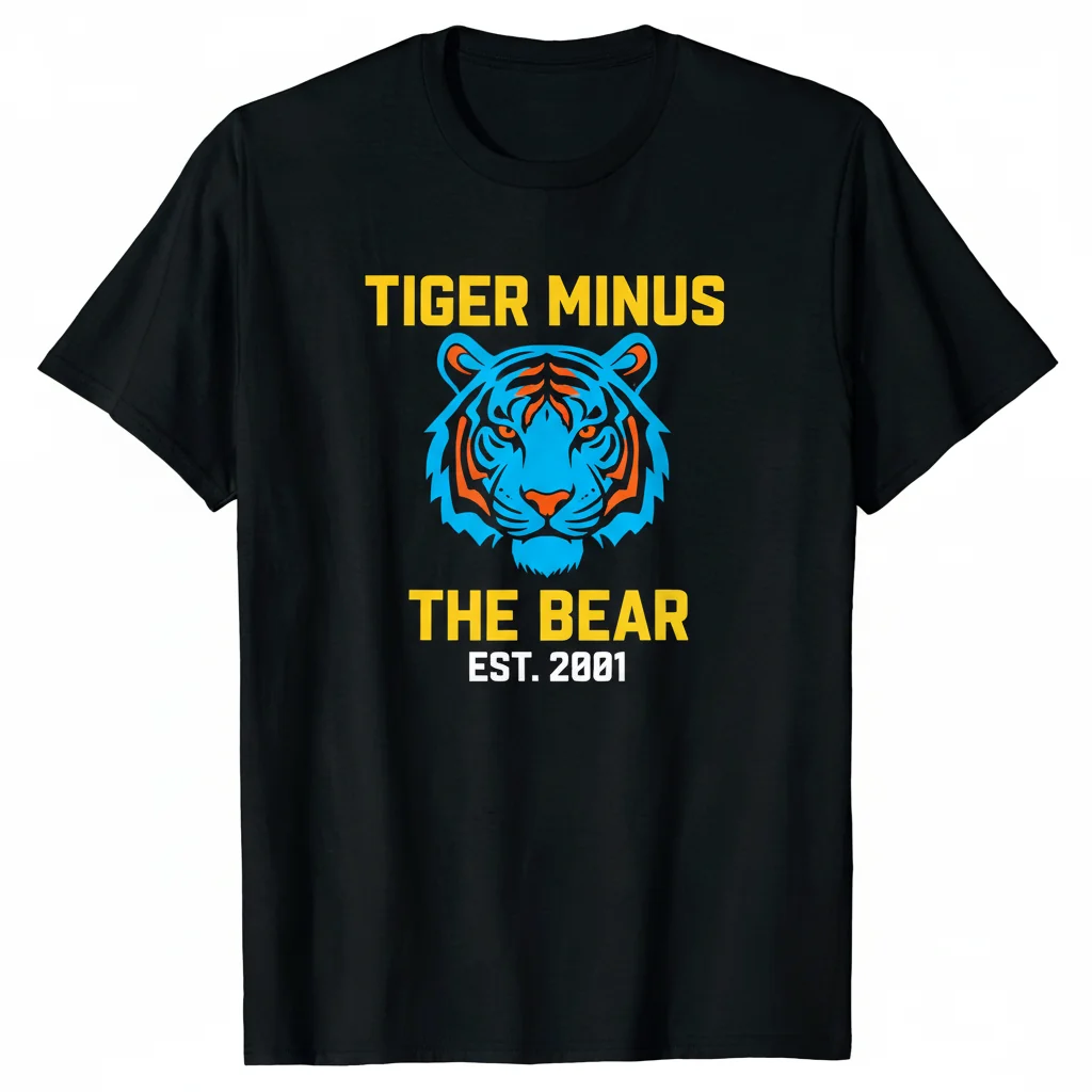 Tiger Minus The Bear Est. 2001 Band T-Shirt – Premium Cotton Tee