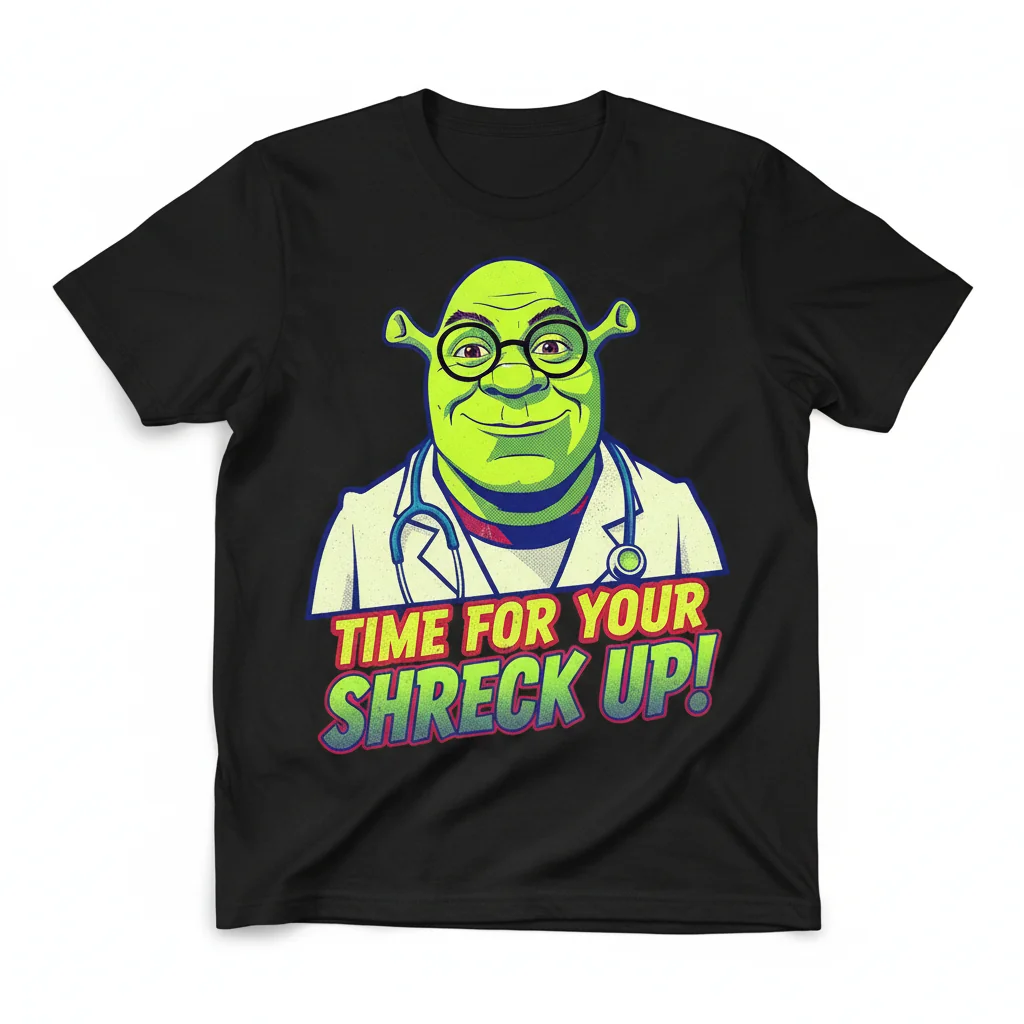 Time for Your Shreck Up: An Artful Essential T-Shirt