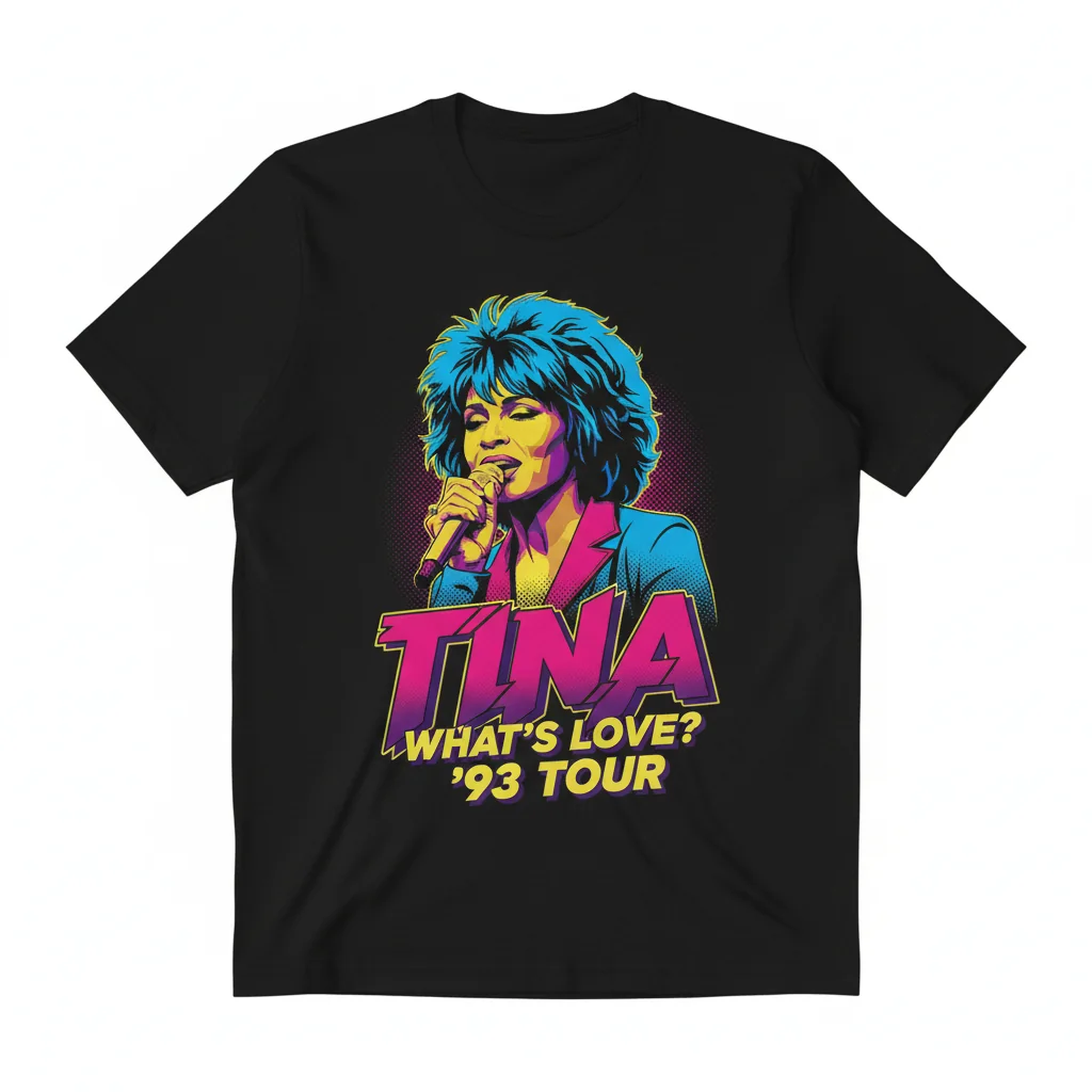Vintage Tina Turner What's Love Tour '93 T-Shirt – Classic Rock Tee