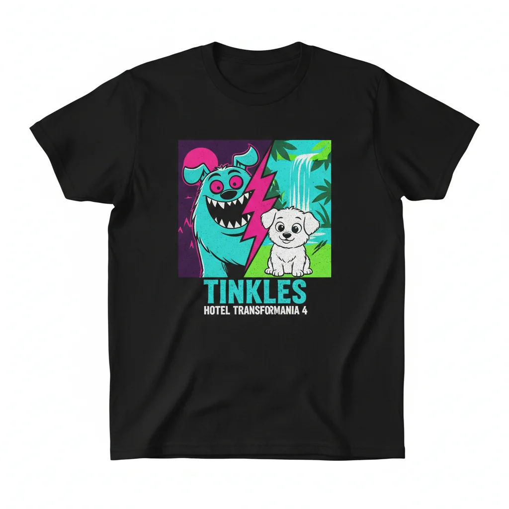 Tinkles Hotel Transylvania Transformania 4 Pet Dog Essential T-Shirt – Unisex, Soft & Fun Fan Apparel