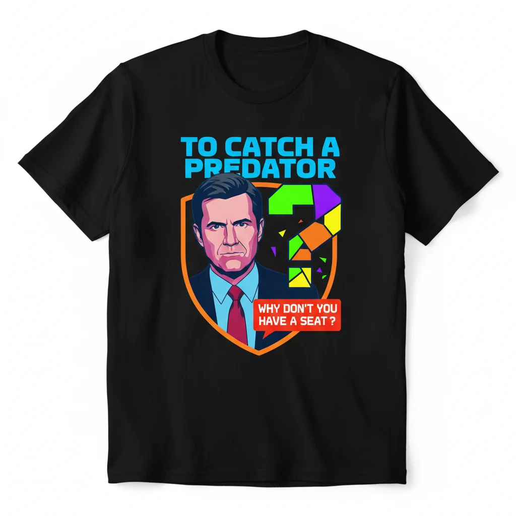 Chris Hansen To Catch a Predator T-Shirt | Funny TV Show Meme Tee