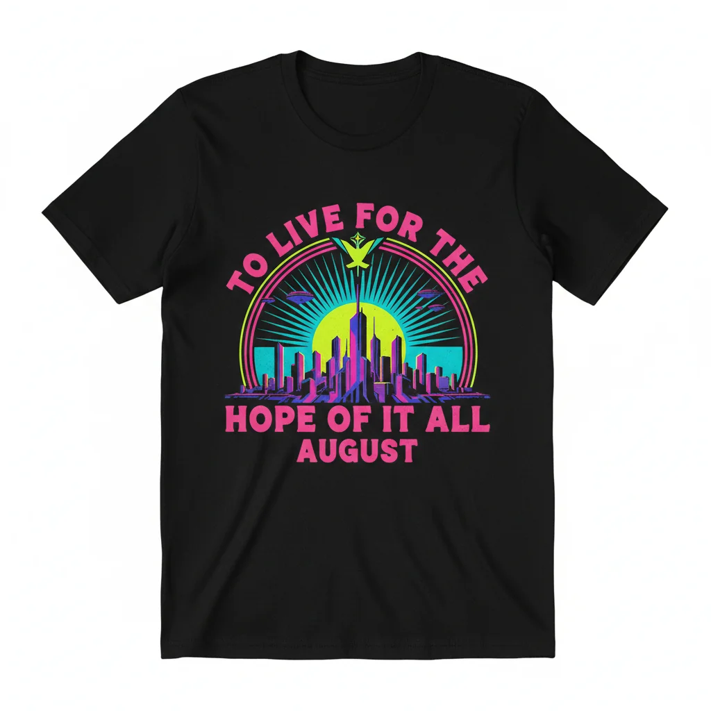 "August Hope" Quote Art Tee | Premium Soft Cotton Shirt