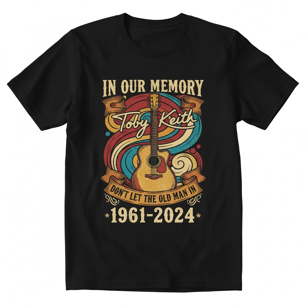 Toby Keith Signature "Don't Let The Old Man In" Memorial T-Shirt 1961-2024
