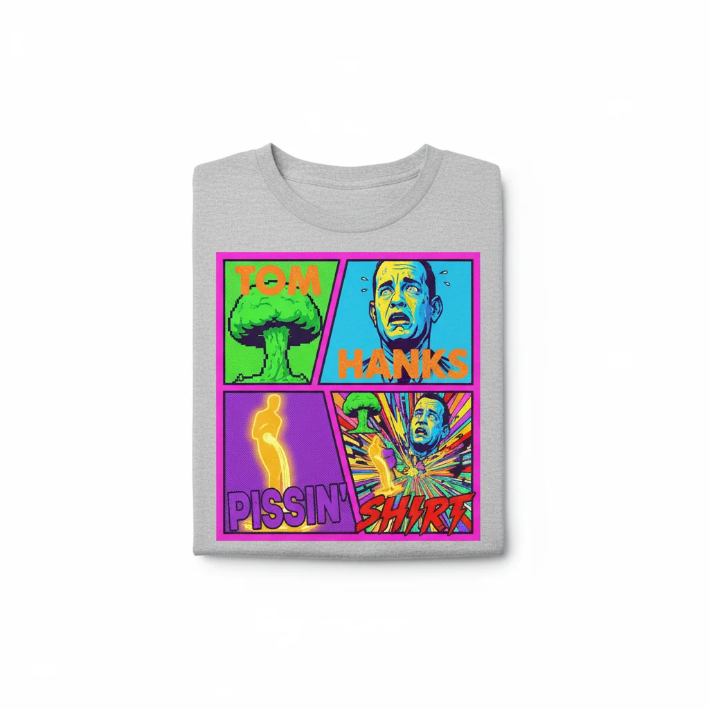 Tom Hanks Inspired 'Pissim' Funny Meme T-Shirt - Premium Cotton Tee