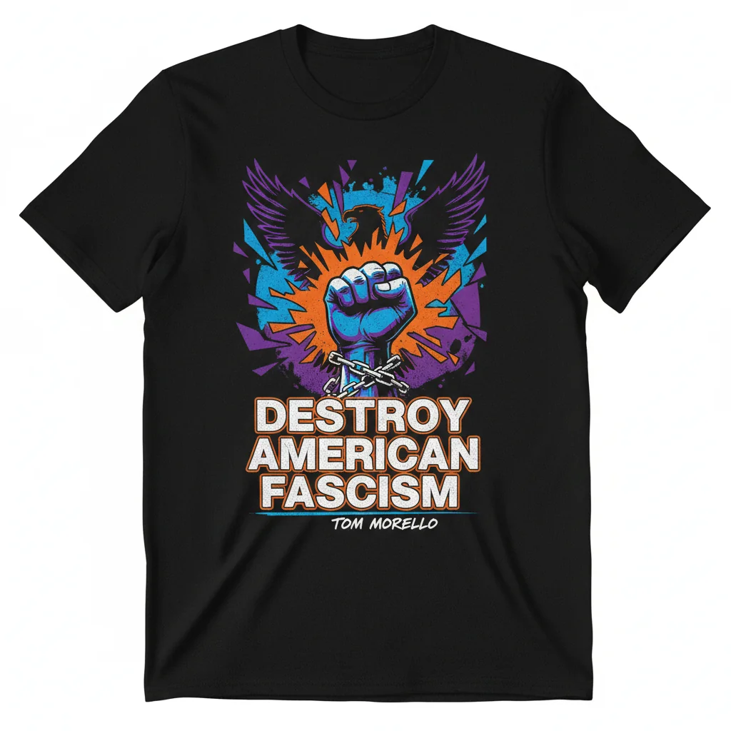 Tom Morello 'Destroy Fascism' Artist Tee