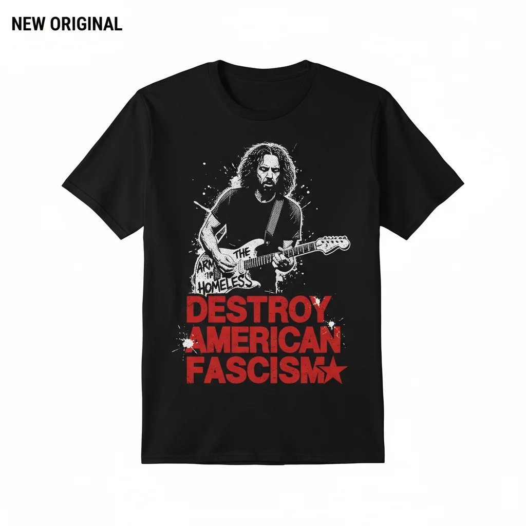 Tom Morello 'Destroy Fascism' Inspired Art Tee