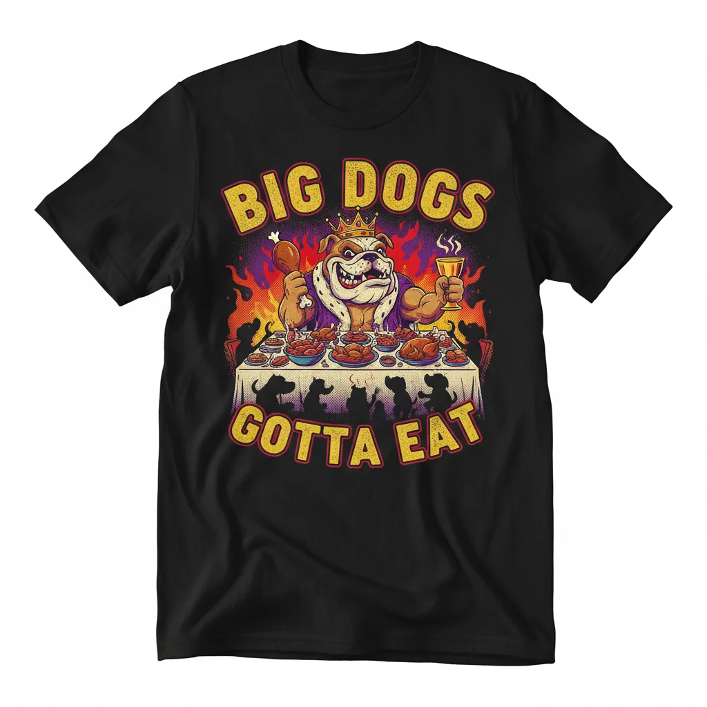 Tommy G McGee 'Big Dogs Gotta Eat' Feast Shirt | Premium Unisex Tee