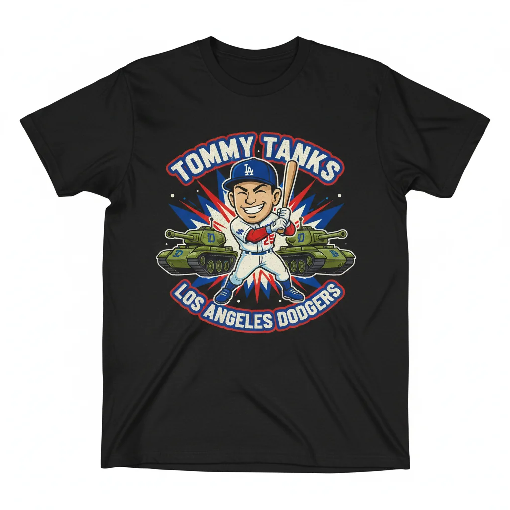 Tommy Tanks Dodgers Graphic Tee - Ultra-Durable & Fade-Resistant