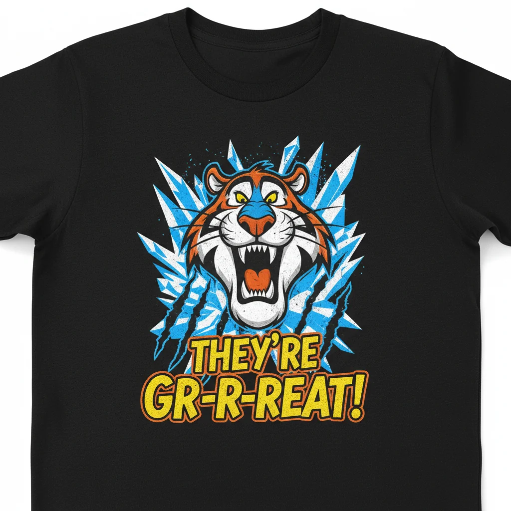 Tony the Tiger Frosted Flakes Shirt | Retro Cereal Mascot Tee