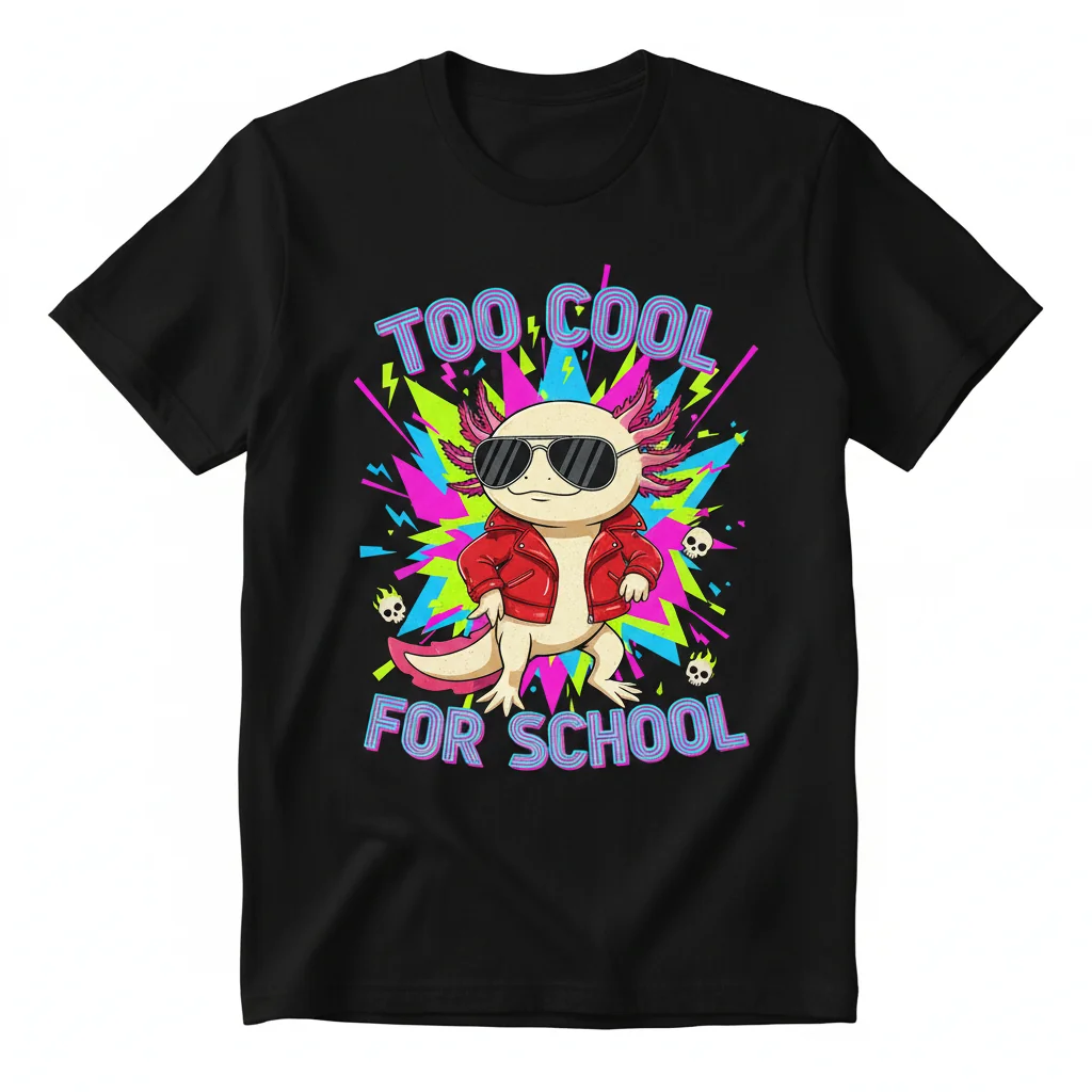 Too Cool for School Axolotl Meme Unisex Essential T-Shirt