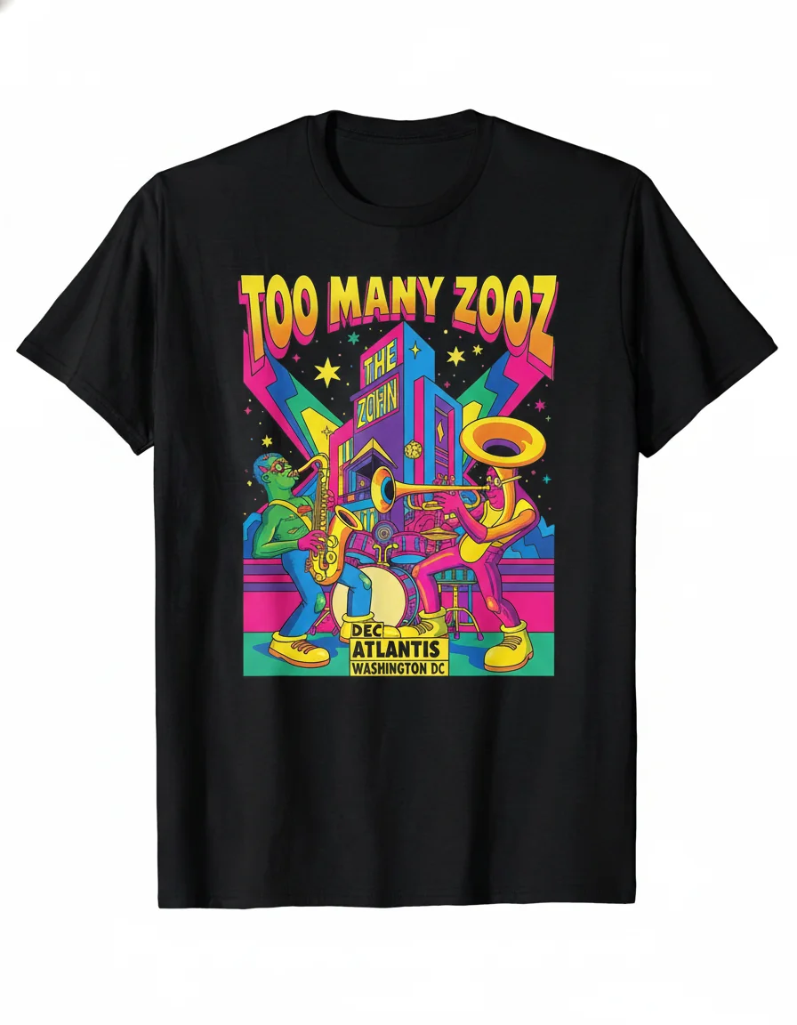Too Many Zooz Dec 10 2025 The Atlantis DC Concert Poster Shirt – Lasting Quality & Comfort