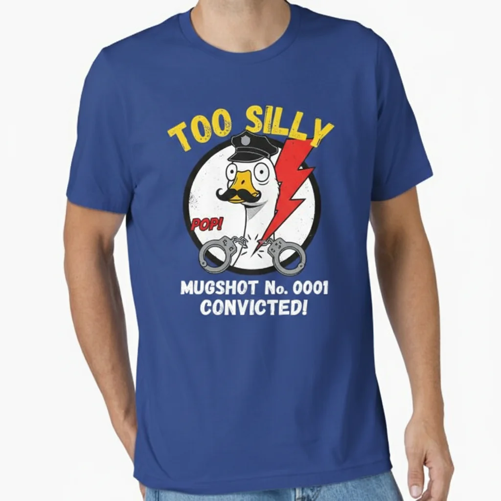 Too Silly Goose Police Mugshot: Embrace Your Playful Spirit Essential T-Shirt
