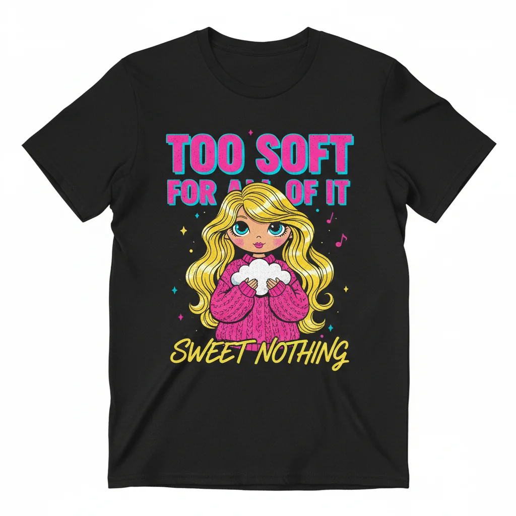 Taylor Swift & Little Miss "Too Soft for All of It" Premium Unisex T-Shirt – Fade-Resistant & Perfect Fit