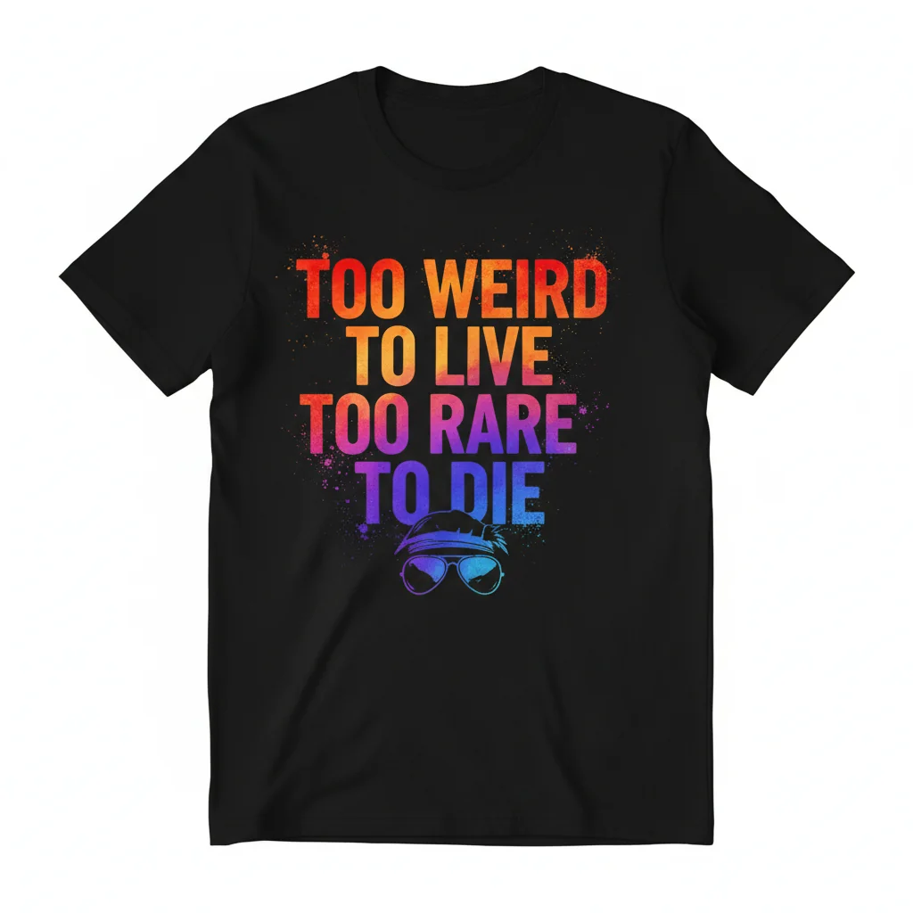 Too Weird To Live, Too Rare To Die – Hunter S. Thompson Inspired Essential Tee