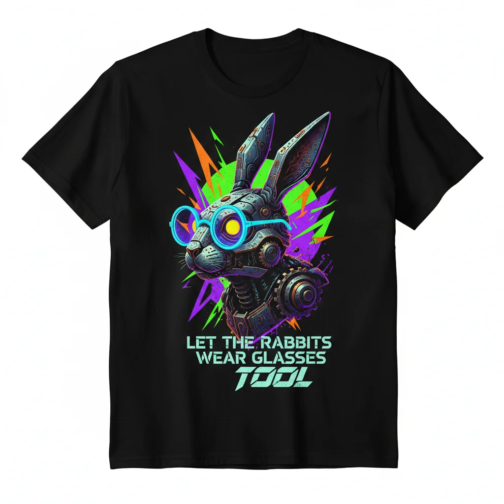 TOOL Band T-Shirt: Let the Rabbits Wear Glasses – Inspired Design