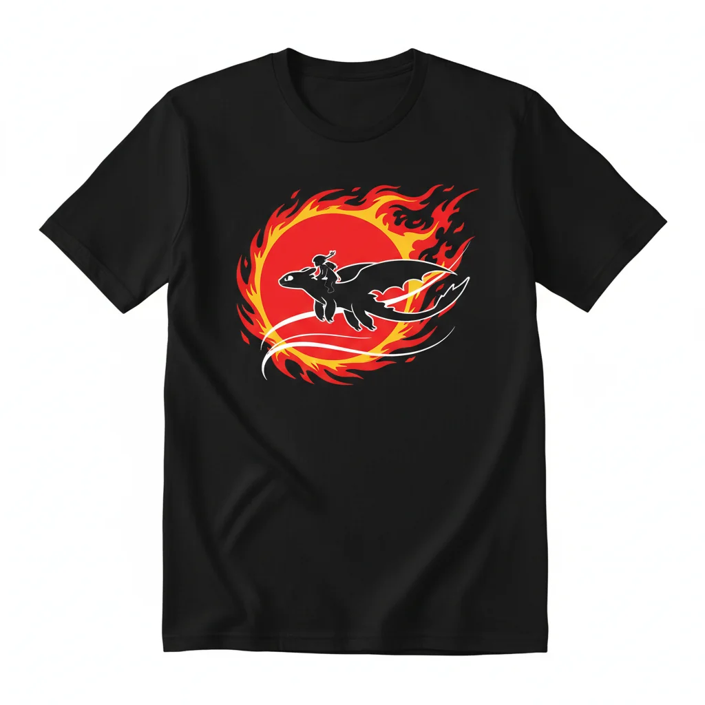 Unleash Your Inner Rider: Toothless & Hiccup 'Flying High' T-Shirt