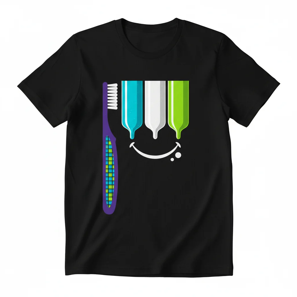 Toothpaste Flag Vibe Tee