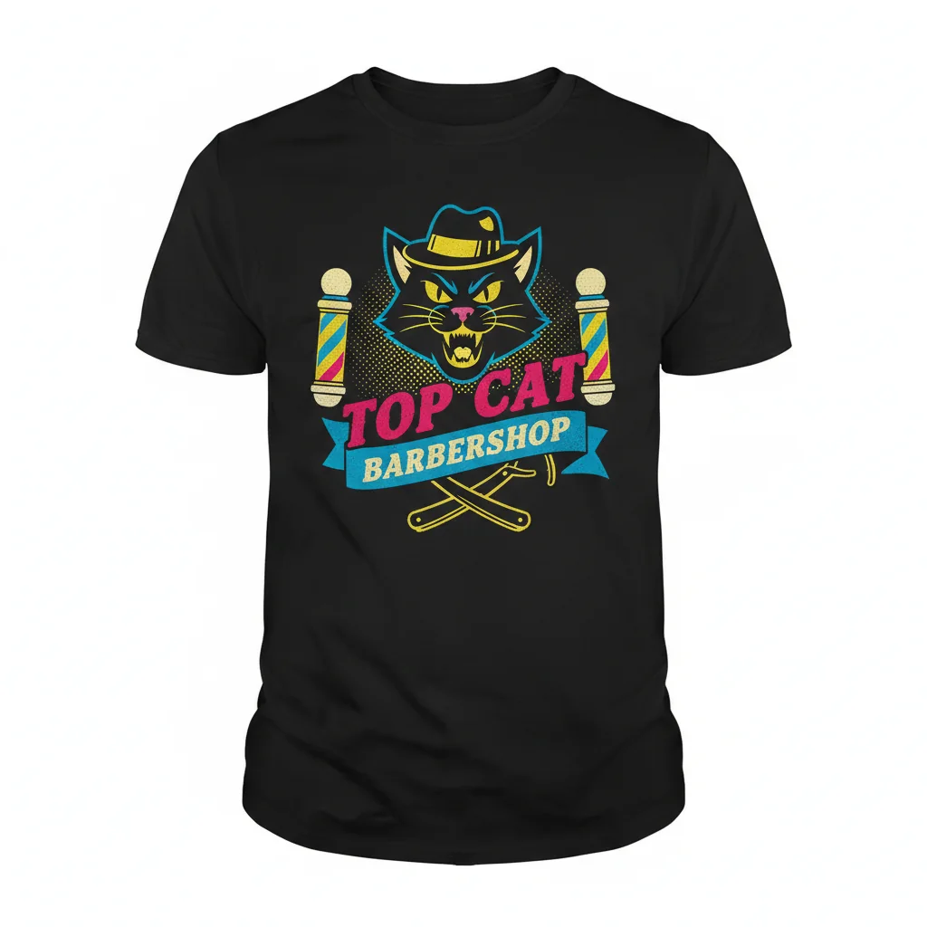 Top Cat Barbershop: Your Daily Dose of Feline Freshness Essential T-Shirt