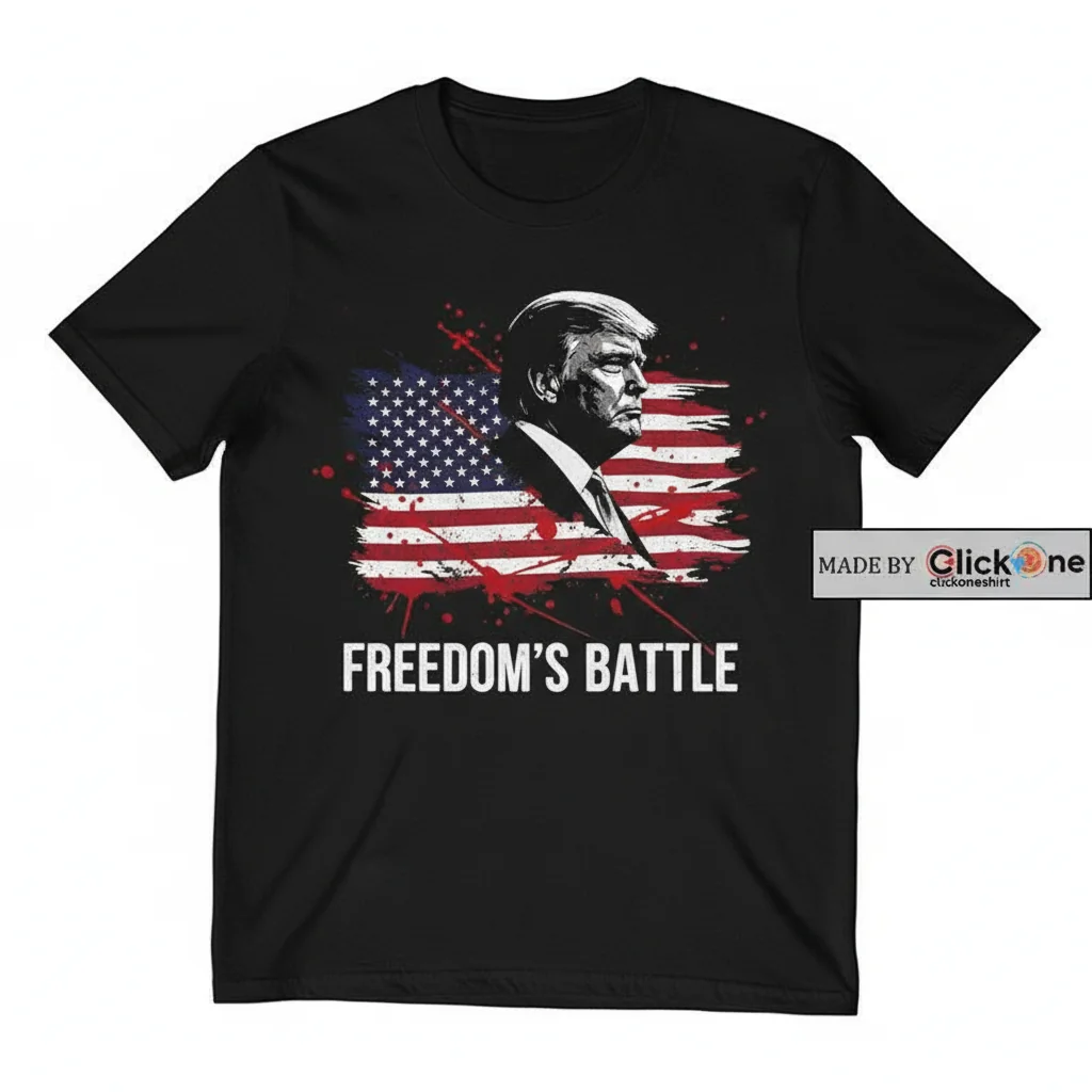 Trump's Fight, American Spirit - Premium Graphic Tee