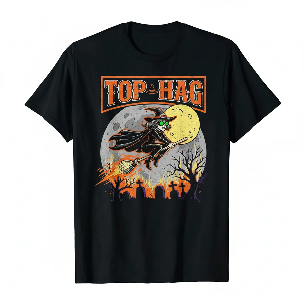 Top Hag Halloween Essential T-Shirt – Durable, Vibrant & Perfect Fit
