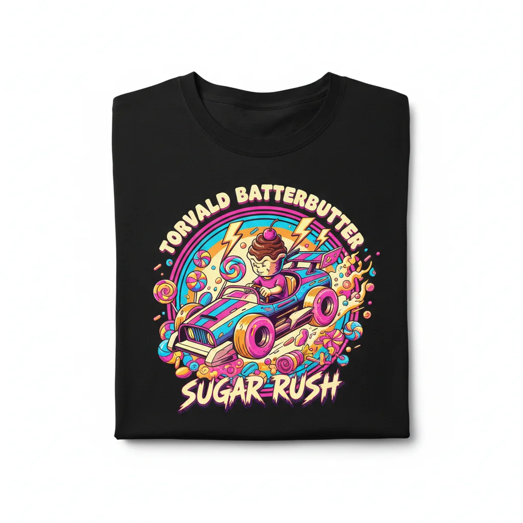Torvald Batterbutter Sugar Rush Essential T-Shirt – Premium Cotton Graphic Tee