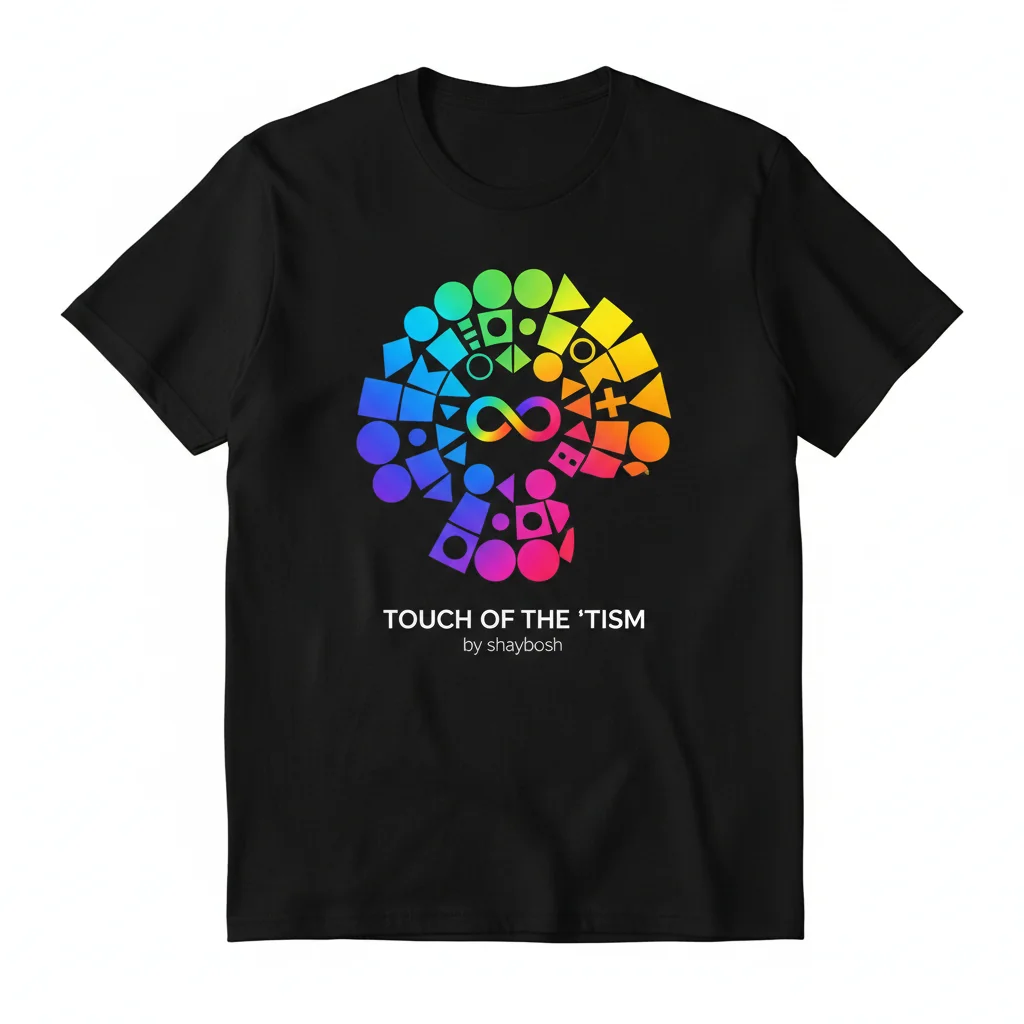 Embrace Neurodiversity: 'Touch of the Tism' Premium Cotton T-Shirt - Essential Fit