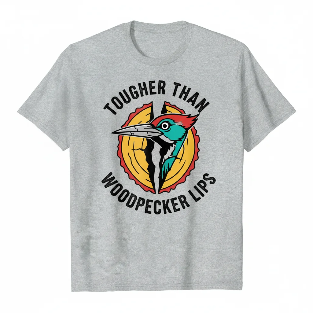 "Tougher Than Woodpecker Lips" T-Shirt | Ultra-Durable & Pre-Shrunk Cotton