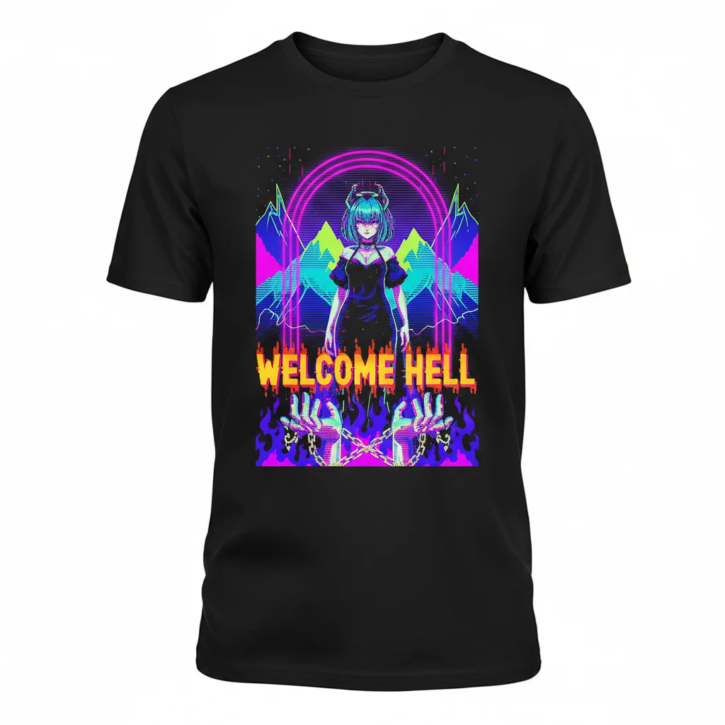 Touhou Project Welcome Hell Essential T-Shirt - Premium Cotton Tee