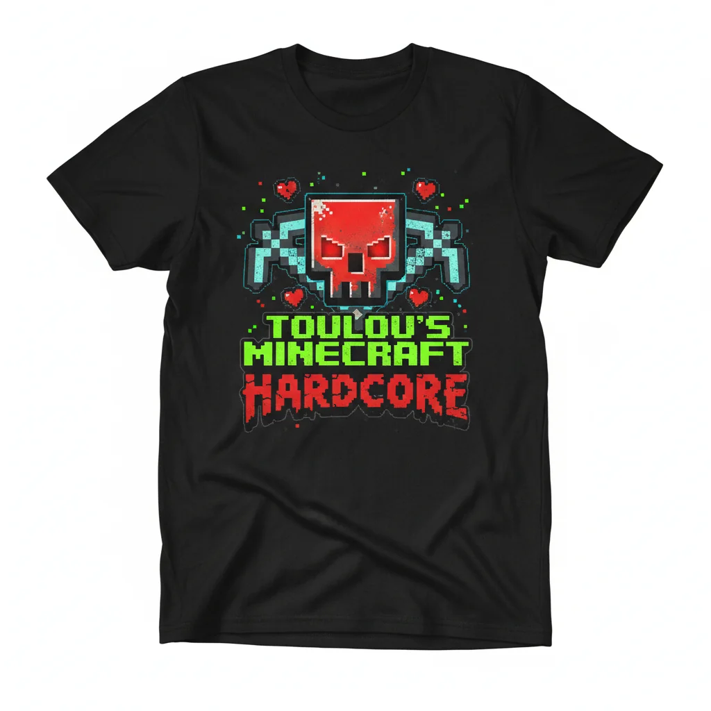 Toulou's Minecraft Hardcore Logo Classic T-Shirt - Premium Gaming Apparel